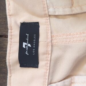 7 for all mankind men's shorts, chinos, light pink/light salmon